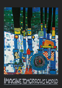 「イマジン・トゥモローズ・ワールド（ブルー・バージョン）」 作： Friedensreich Hundertwasser